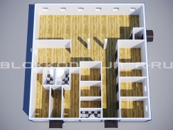 Модульная столовая из блок-контейнеров в Репьевке